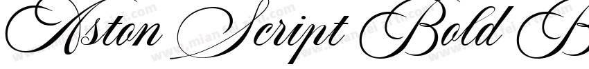 Aston Script Bold Bo字体转换